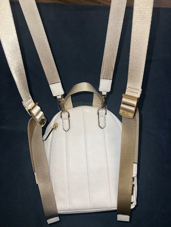 Michael Kors White Mini Convertible Backpack